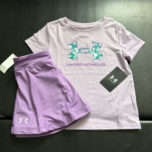 NWT Under Armour Athletic Skort Set Girls Size 6